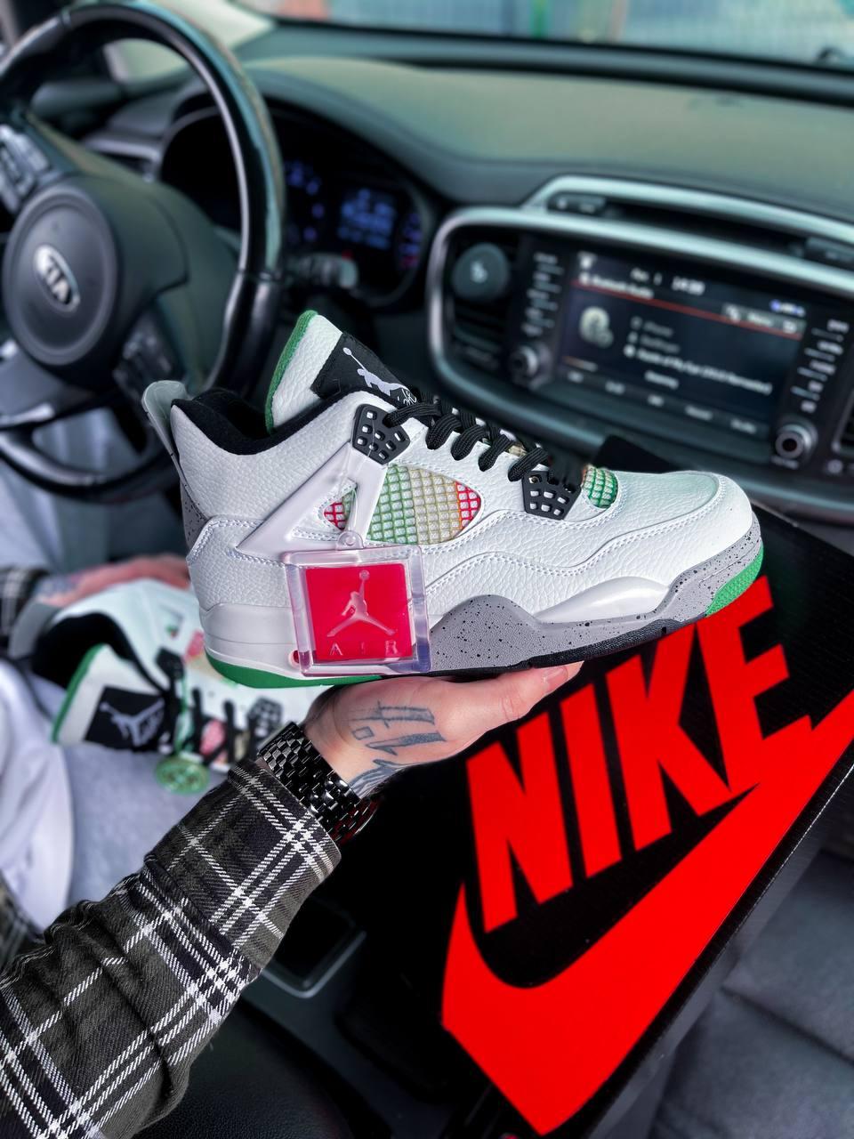 Кросівки чоловічі Nike Air Jordan 4 Retro OG White білий джердан демісезонні високі модні