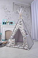 Вігвам для хлопчика ретро- машинки дитячий намет будиночок з машинками повний комплект