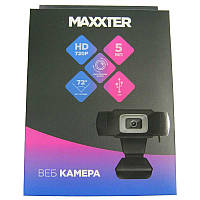 Web камера Maxxter FF-01, HD 720p, 5Mp, USB (с микрофоном)