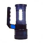 Ручний тактичний акумуляторний ліхтар Linterna Usb X501 800 mAH із шнуром USB, фото 8