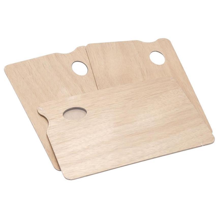 Палітра дерев'яна прямокутна, 20х30х0,3см., фото 1