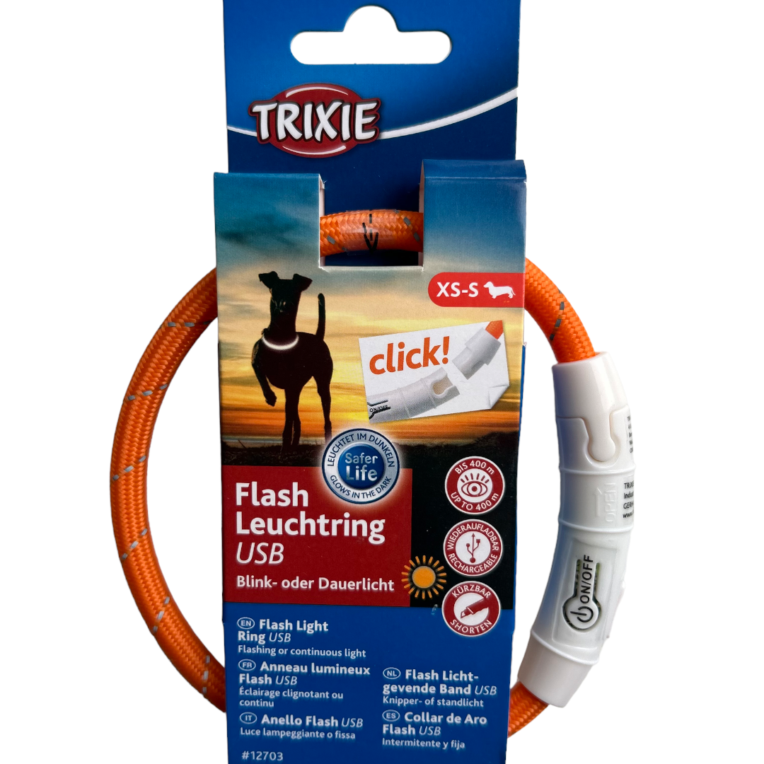 Нашийник світлодіодний для собак (USB) Trixie, фото 1