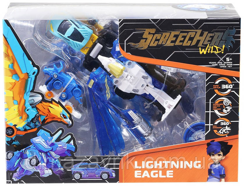Дикие Скричер 4-й сезон Машинка трансформер Screechers Wild