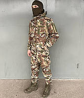 Костюм тактичний soft shell мультикам, Зимова форма Softshell, Костюм демісезонний Multicam софтшел