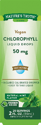 Рідкий хлорофіл з ароматом перцевої м'яти Nature’s Truth Vegan Chlorophyll Liquid 59 мл (уцінка термін по 1.24), фото 2