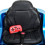 Дитячий електромобіль Джип BMW X6M 2199, синій перламутр, фото 6