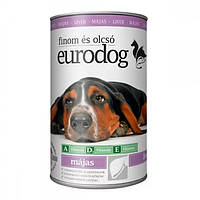 Eurodog Liver Консервы для собак с печенью, кусочки в подливе 415 г