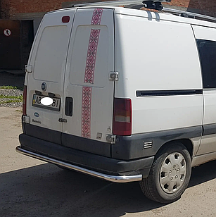 Захист заднього бампера нерж на Citroen Jumpy 1996-2007