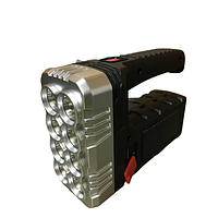 Фонарь аккумуляторный Hotter Mouse 7702-A-2 Ручной прожектор 1000 м с солнечной панелью USB Черный