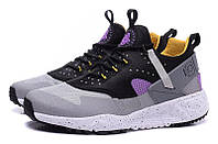 Мужские кроссовки Nike Air Huarache Utility Grey/Black/Purple