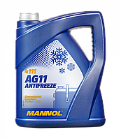 MANNOL Antifreeze AG11 Longterm 4111 Антифриз синий 5л. (концентрат)