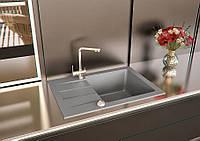 Кухонная мойка гранитная Stella River 60 серый