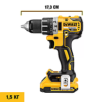 Дриль-шурупокрут акумуляторний безщітковий DeWALT DCD791NT, фото 5