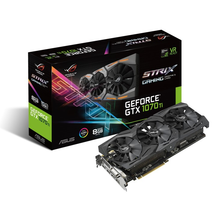 Відеокарта Asus GeForce GTX 1070 Ti ROG Strix 8GB GDDR5 Refurbished