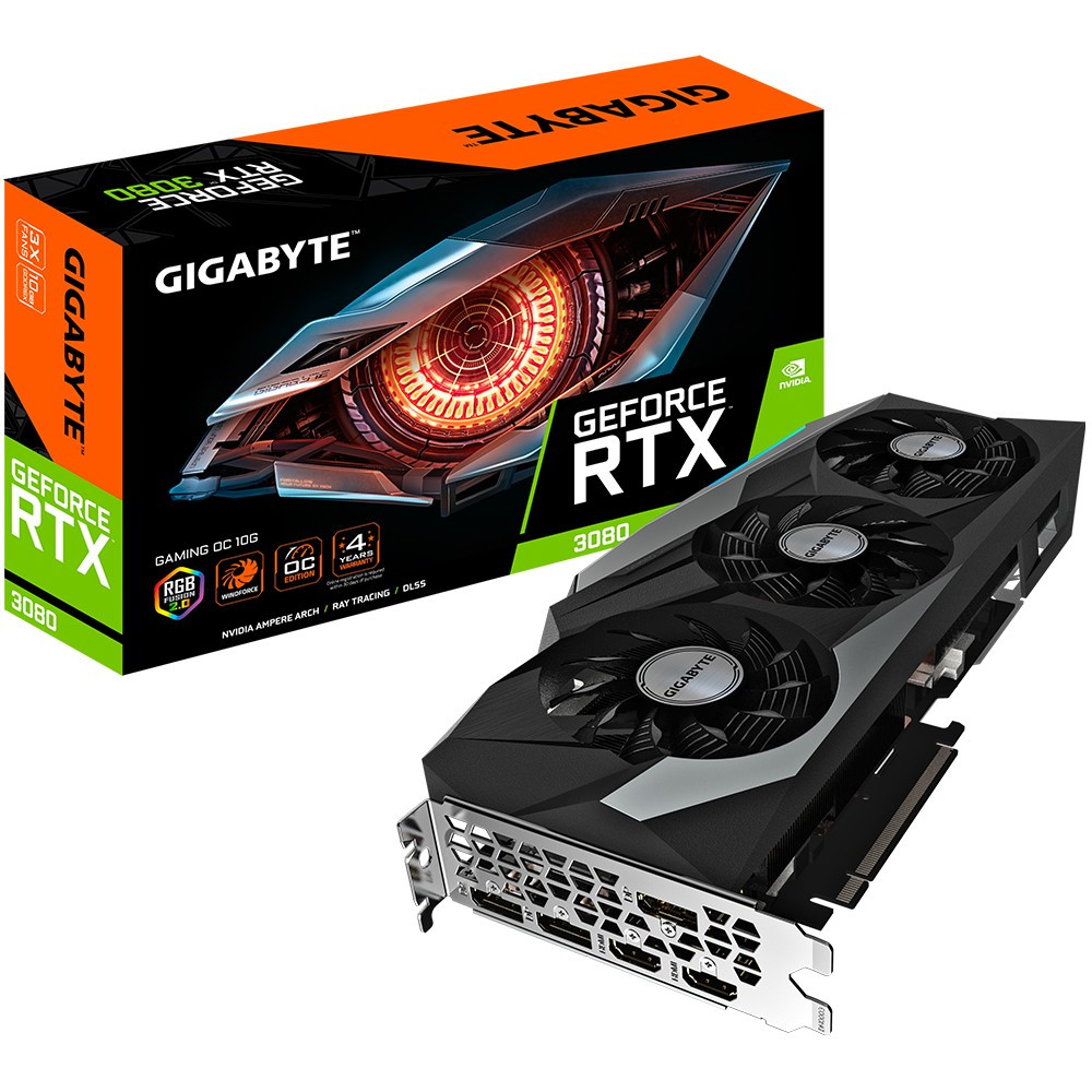 Відеокарта GIGABYTE RTX 3080 Gaming OC 10GB GDDR6Х Refurbished