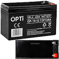 Аккумулятор AGM 12V 10Ah OPTI VOLT POLSKA 6AKUV010AG