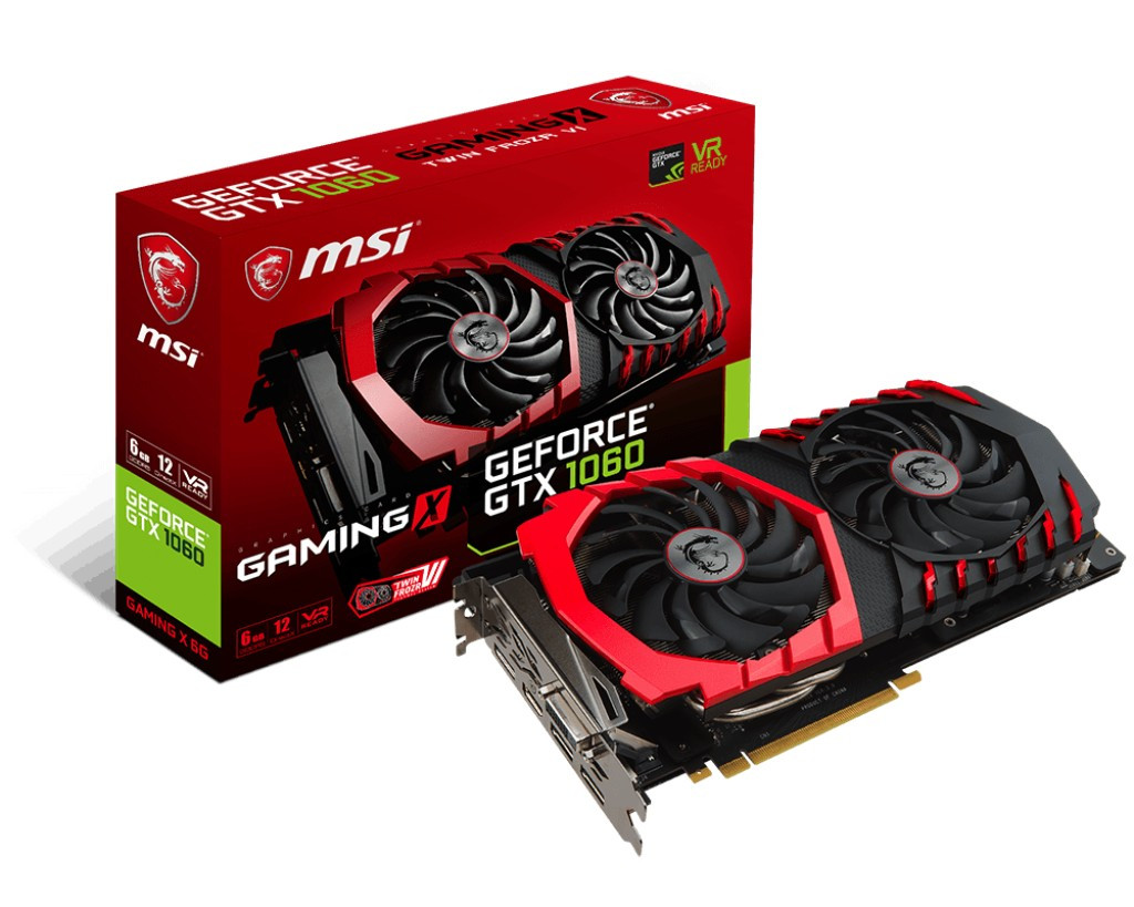 Відеокарта MSI GeForce GTX 1060 Gaming X 6GB GDDR5 Refurbished