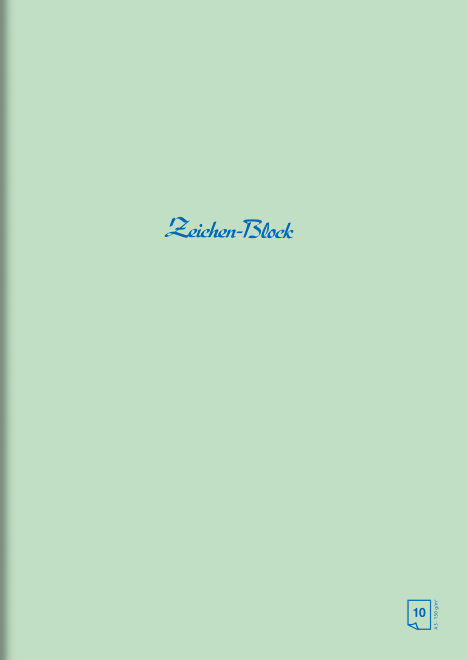 Альбом для рисования А3 Brunnen клеенный блок голубая обложка 150 г/м2