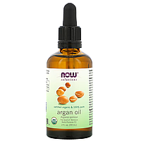 Аргановое масло, Argan Oil, Now Foods, Solutions, органик, (59 мл) (NOW-07734)