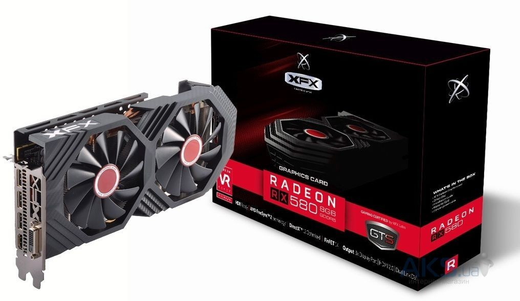 Відеокарта XFX Radeon RX 580 GTS BLACK Edition 8GB GDDR5 Refurbished