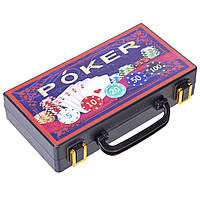 Набор для покера в пластиковом кейсе SP-Sport 100S-2A 100 фишек z18-2024