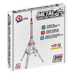 Металевий конструктор Ейфелева вежа ТехноК 7440TXK, 200 деталей, World-of-Toys