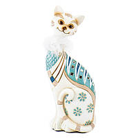 Фигурка интерьерная White cat 24 см ArtDeco AL117947 z18-2024