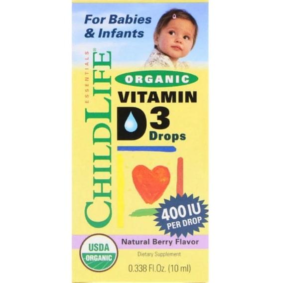 Архив Витамин D ChildLife Organic, Vitamin D3 Drops, 400 IU, 0.338 fl