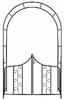 Арка садовая-пергола GardenLine PERG-N6092 138 x 40 x 240 см Черный z18-2024