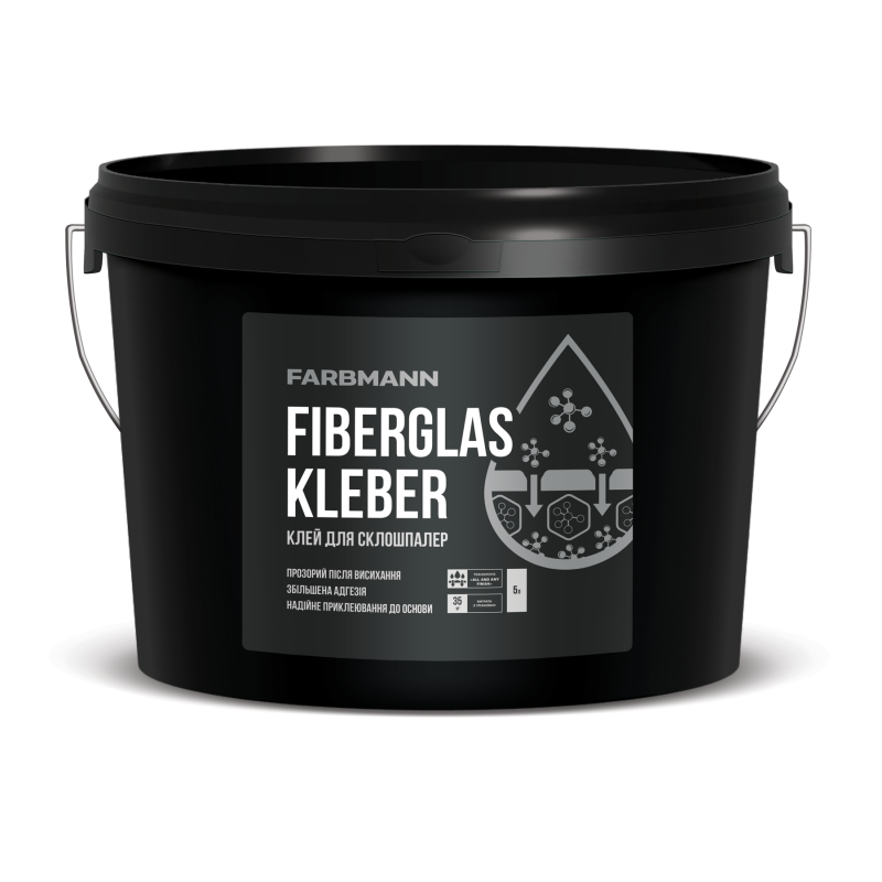 Farbmann Fiberglas Kleber — універсальний клей для склошпалер, 5 л