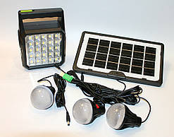 Сонячна станція портативне освітлення ліхтар GDTimes GD-105 Павербанк із сонячною батареєю