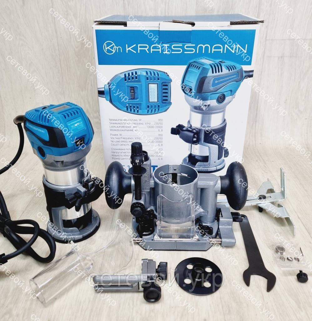 Кромковий фрезер для дерева KRAISSMANN 951 OFT 6-8 з дисплеєм