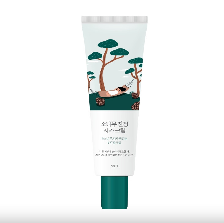 ROUND LAB Pine Calming Cica Cream 50 ml - Заспокійливий крем з екстрактом голок сосни