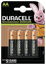 Акумулятор Duracell Rechargeable DX1500 Ni-MH AA/HR06 2500 mAh BL 4шт