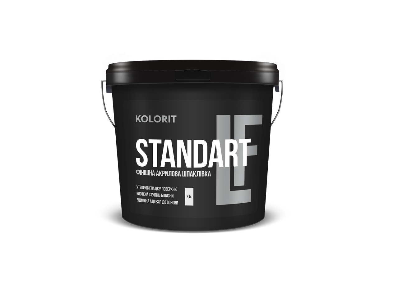 Kolorit Standart LF — фінішна акрилова шпаклівка, 1,7 кг