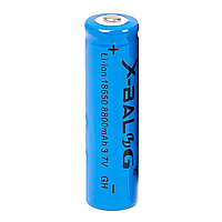 Акумулятор 18650 Li-Ion, X-BALOG 8800mAh, 3,7V, Синій / Акумуляторна літій-іонна батарея