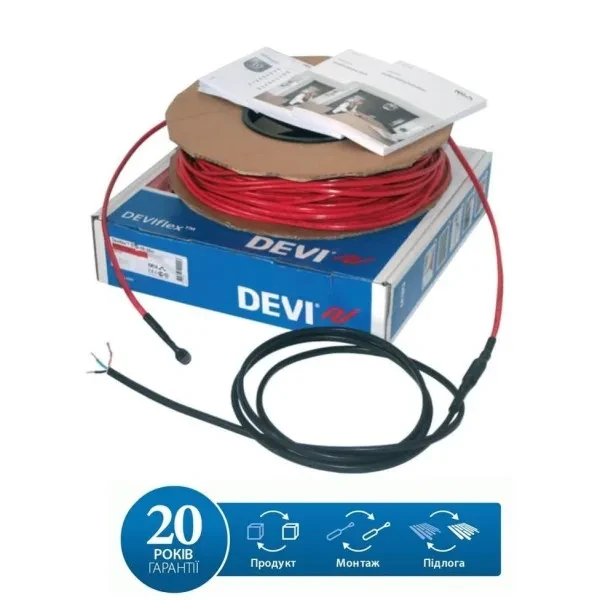 Нагрівальний кабель DEVI DEVIflex 18T 140F1244 Red 59м