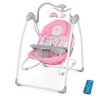 Крісло-гойдалка для немовлят з електро-заколисуванням  El Camino ME 1028 SENSA Circles Pink (механізм гойдання: маятник) [Склад
