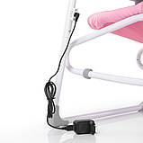 Крісло-гойдалка для немовлят з електро-заколисуванням  El Camino ME 1028 SENSA Circles Pink (механізм гойдання: маятник) [Склад, фото 7