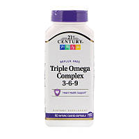 Комплексна омега 3-6-9 21st Century Triple Omega Complex 3-6-9 90 softgels