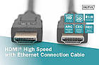 Digitus Кабель HDMI High speed+Ethernet (AM/AM) 5m, black, фото 5