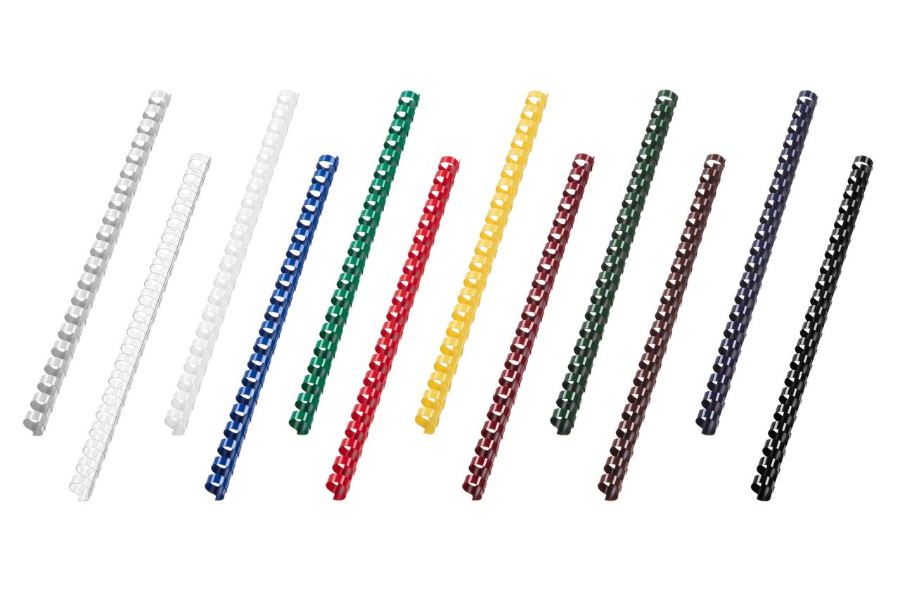2E Пластиковые пружины для биндера, 14мм, бордовые, 100шт - фото 4 - id-p1745424339