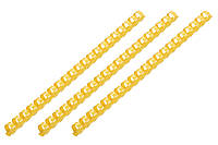 2E Пластиковые пружины для биндера, 12мм, желтые, 100шт