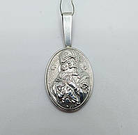 Иконка богоматерь донская серебро 925° 5,25г. овал (089284)