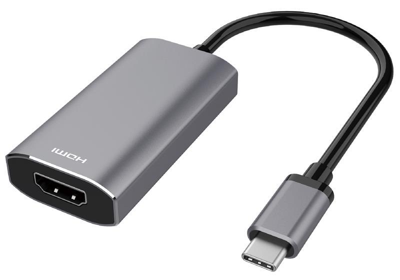 2E USB-C - HDMI 2.1, 0.21m, space grey