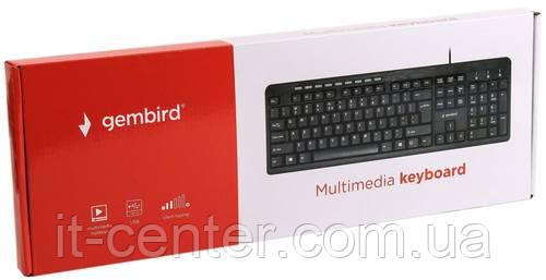 Клавіатура мультимедійна Gembird KB-UM-106-UA Black