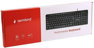 Клавіатура мультимедійна Gembird KB-UM-106-UA Black, фото 1