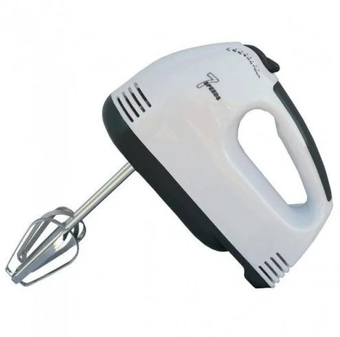 Міксер ручний Rainberg RB-1001 7 швидкостей 300 Вт | Міксер із насадками, фото 1