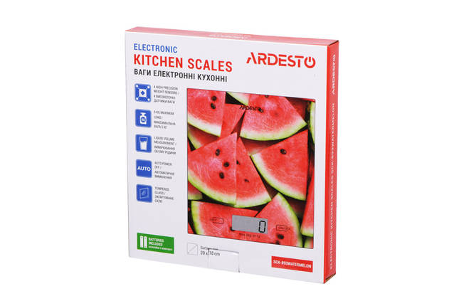 Ваги кухонні Ardesto SСK-893-WATERMELON ID 4508234, фото 4