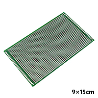 Макетная плата 9х15 односторонняя зеленая монтажная плата 9х15 PCB